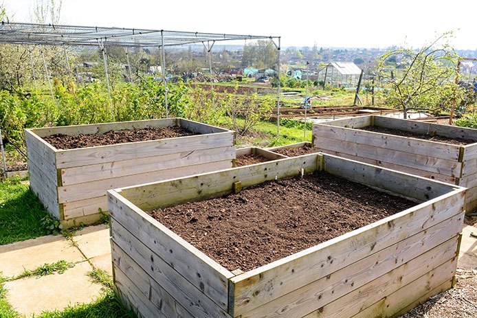 Raised garden beds